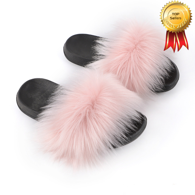 2022 New Summer Slippers Women Fuzzy Slides Fluffy Faux Fur Slippers Flat Furry Sandal Fashion Fur Flip Flop Amazing Woman Shoes