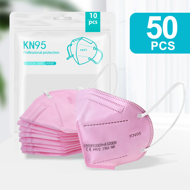 5-200pcs KN95 Mask 5 Layers Filter CE FFP2 Mascarillas ffp2masken Mouth Protective Reusable Face Masks Respirator Mask