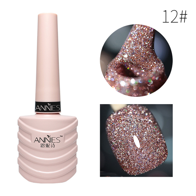 Glitter Cat Eye Nail Gel Reflective Glitter Permanent No Fade No Required Nail Magnet Soaked UV Nail Gel