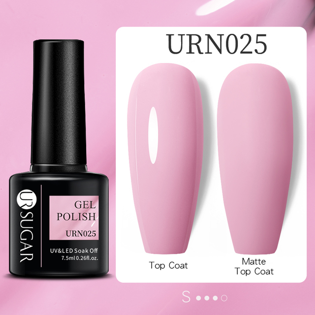 UR SUGAR 7.5ml Nude Pink Gel Nail Polish Soak Off UV LED Semi Permanent Gel Varnish All For Nails Art Design Manicure