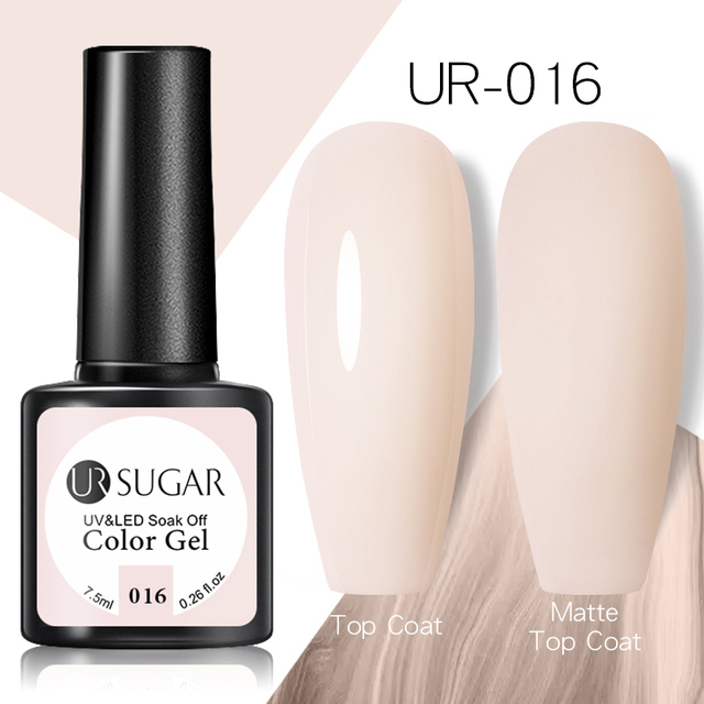 UR SUGAR 7.5ml Spring Cream Colorful Gel Nail Polish Purple Pink Solid Nail Art Semi Permanent Soak Off Gel All For Manicure