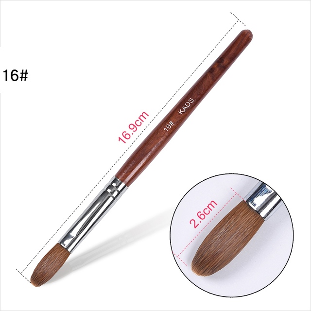 Acrylic Nail Brush Kolinsky Sable UV Nail Gel Crystal Nail Brush Painting Drawing Carving Dotting Pen DIY Nail Design Brushes