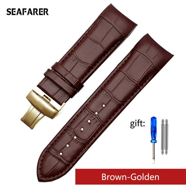 Genuine Calfskin Watchband Watch Band Strap for Tissot Couturier T035 T035617 627 T035439 Watch Band 22/23/24mm Brush Buckle