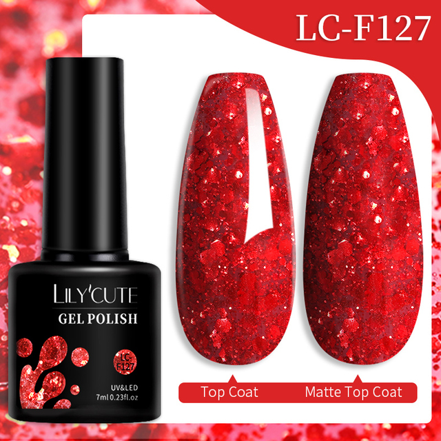 LILYCUTE Thread Shell Nail Gel Polish 7ml Pearl Shell Semi Permanent UV Gel Base Top Coat Popular in Autumn and Winter