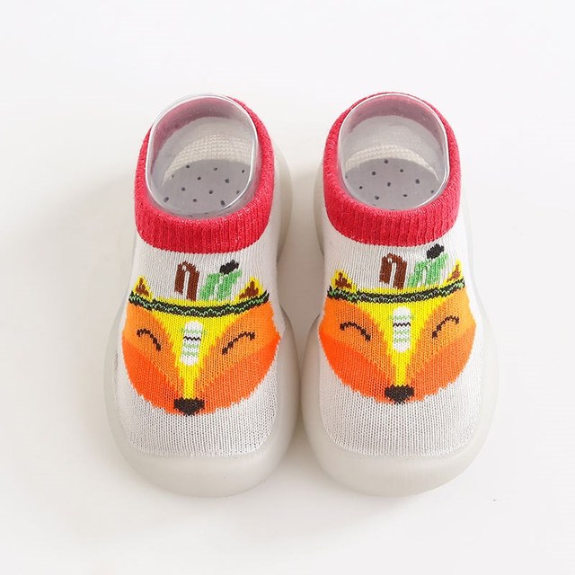 Baby sock shoes anti-skid spring autumn cartoon animal breathable shoes baby girl baby boy soft TPE sole baby boy casual shoes