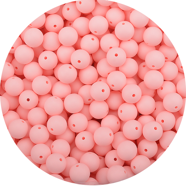 LOVKA 12mm 100pcs/lot Silicone Beads Food Grade Baby Teether Round Beads Baby Chewing Teething Beads Silicone Teether Diy