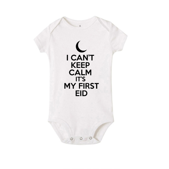 I Can't Keep Calm It's My First Christmas Kids Short Sleeve Bodysuit Caasual Letter Print 1st Birthday Girls Rompers Fast Shipping