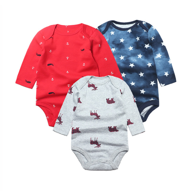 3pcs/lot Newborn Baby Underwear Set 100% Cotton Baby Boys Girls Pajamas Infant Clothes Long Sleeve Underwear Baby Clothes