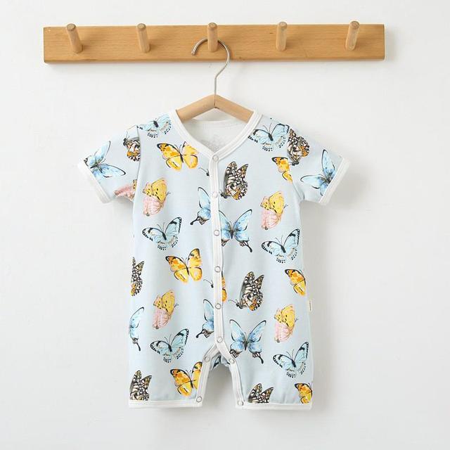 YG Summer New Cotton Short Sleeve Tight Jumpsuit Newborn Cute Jumpsuit Baby Boy Girl Baby Clothes 0-2 Years Baby Clothes