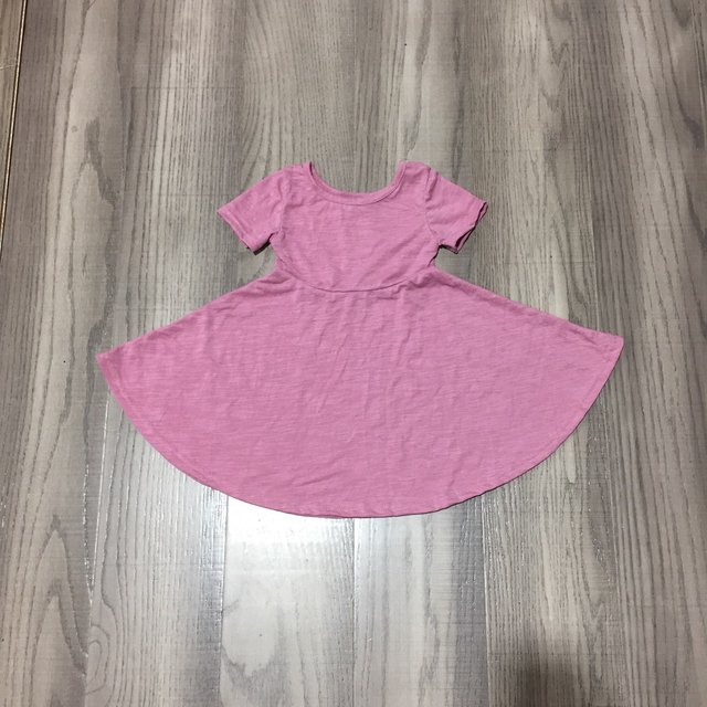 Summer dress for baby girls, solid color