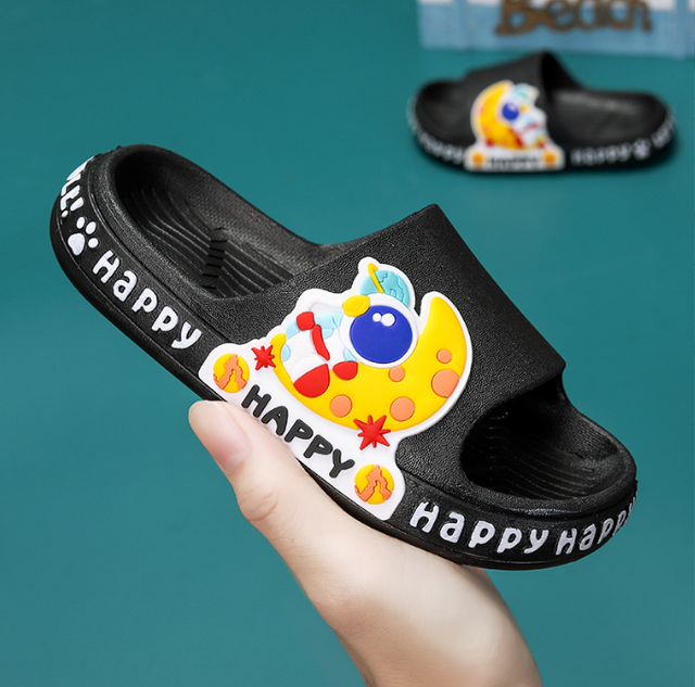 Children's slippers summer cartoon cute anti-skid soft bottom small children's room bath boys and girls home baby cold slippers