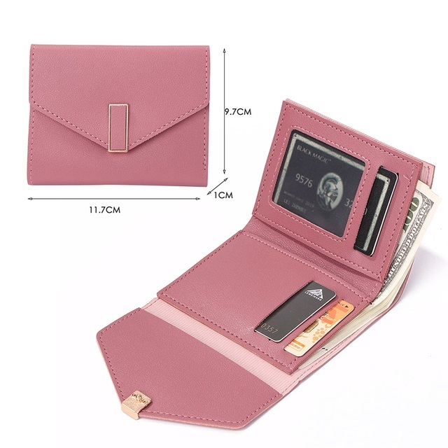 Women's PU Leather Wallet, Wallet, Card Holder, Necklace, Wallet, Card, Money Bag