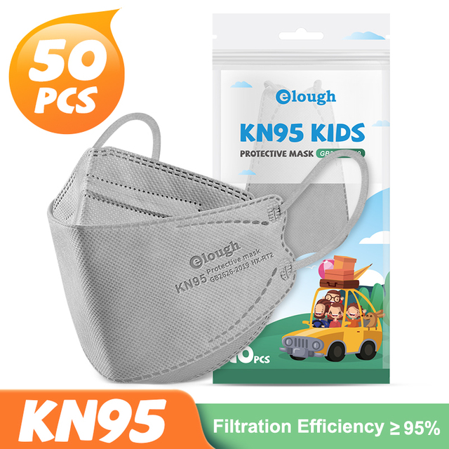 أقنعة FPP2 للأطفال FFP2 أقنعة KN95 للأطفال 5 طبقات infantil ماسكارا 9-12old معتمدة ffp2maske واقية للأطفال