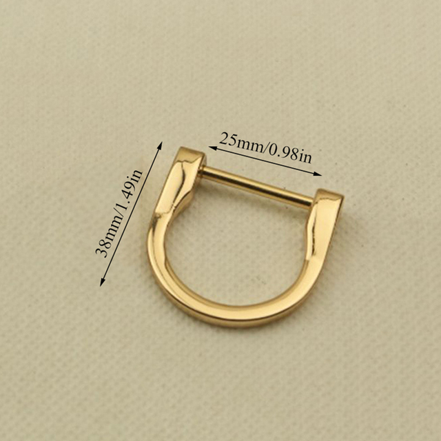 1pc Metal Detachable Removable Open Screw D Ring Shackle Buckle Clasp Leather Craft Bag Webbing Belt Handle Shoulder Strap