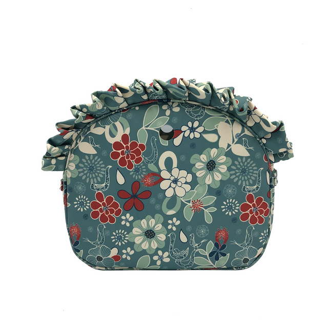 Colorful Print Canvas Fabric Floral Border Insert Organizer Lining Inner Pocket Liner For Omoon Light Obag O Moon Baby O Bag