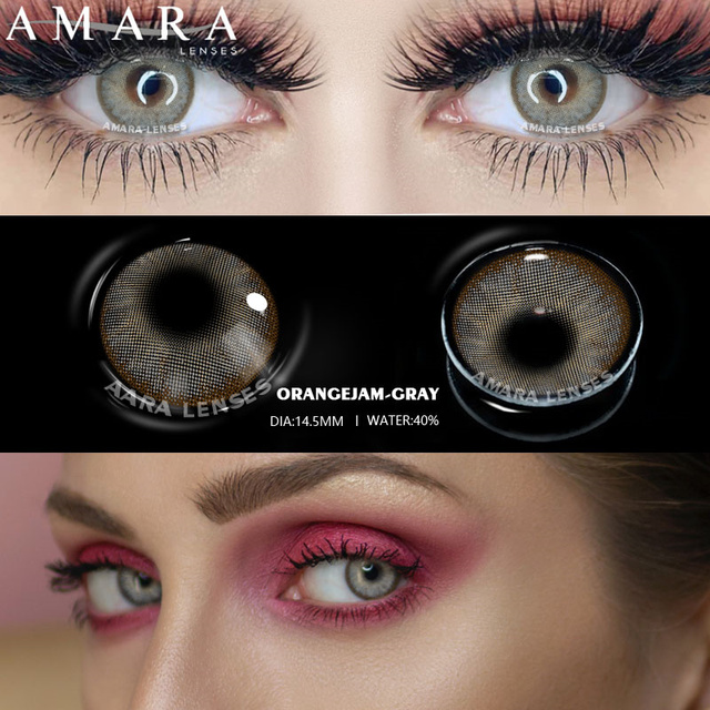 AMARA 1 Pair Colored Contact Lenses For Eyes OMG Series Soft Contact Lenses Beauty Contact Lenses Eye Cosmetic Color Lens Eyes