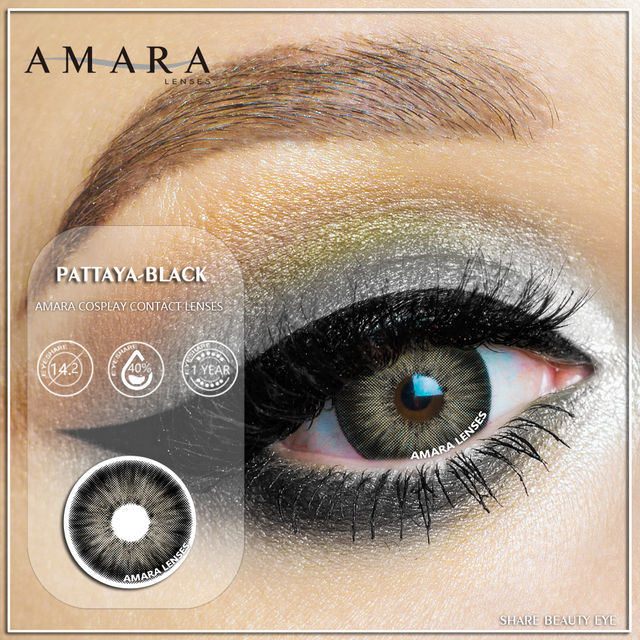 Amara Colored Contact Lenses 1 Pair York Pro Series Beauty Poplints Colored Contact Lenses Cosplay Colored Contact Lenses For Eyes