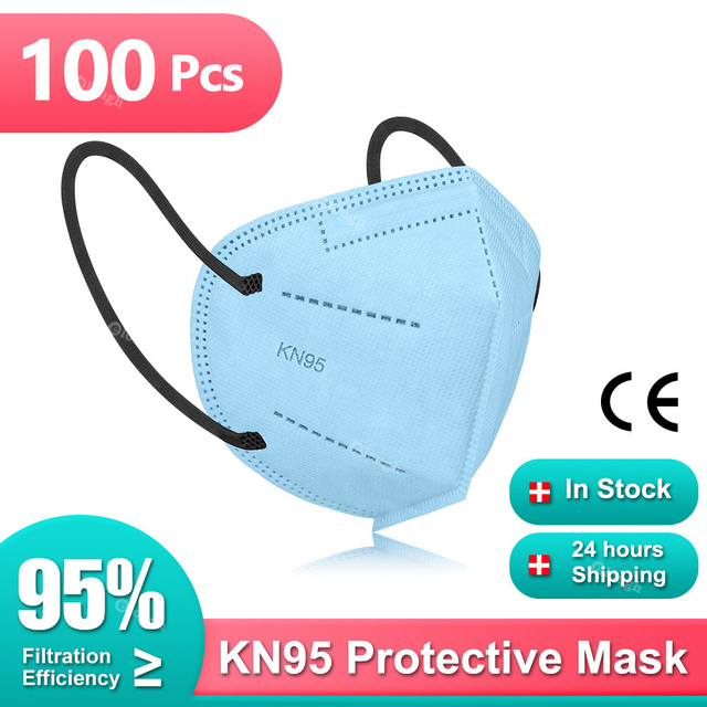 Kn95 Masks for Adults Kn95 Mascarilla FPP2 homology ada Colores FFP2 Mascarillas 5 Layers Kn95 Security Face Mask Mouth Mask ffp2fan