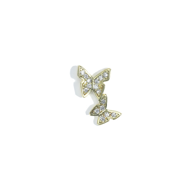 Nail Art Butterfly Jewelry 3D Super Flash Rhinestone Nail Decoration Opal Bow Zircon Rhinestone Butterfly Shape