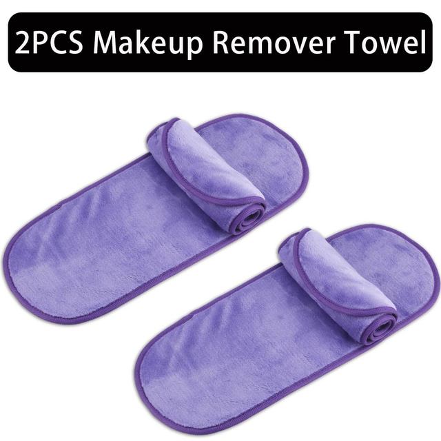 2/5/10pcs Makeup Remover Towel Microfiber Reusable Makeup Cloth Pads Women Face Facial Cleaning Towel Beauty Women Makeup Tools