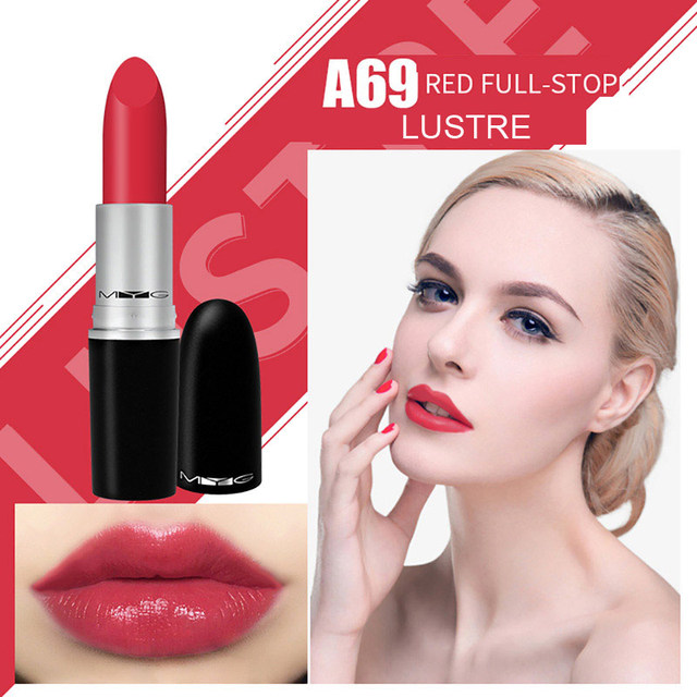 New Matte Lipstick High Quality Metal Tube Bullet Lipstick Lipstick Waterproof Long Lasting Lipstick Lip Makeup Cosmetics