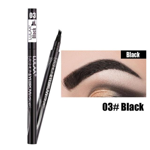 Four Heads Eyebrow Pencil Waterproof Sweat-proof Liquid Eyebrow Pencil Non-fading 4-fork Eyebrow Pencil Makeup TSLM1