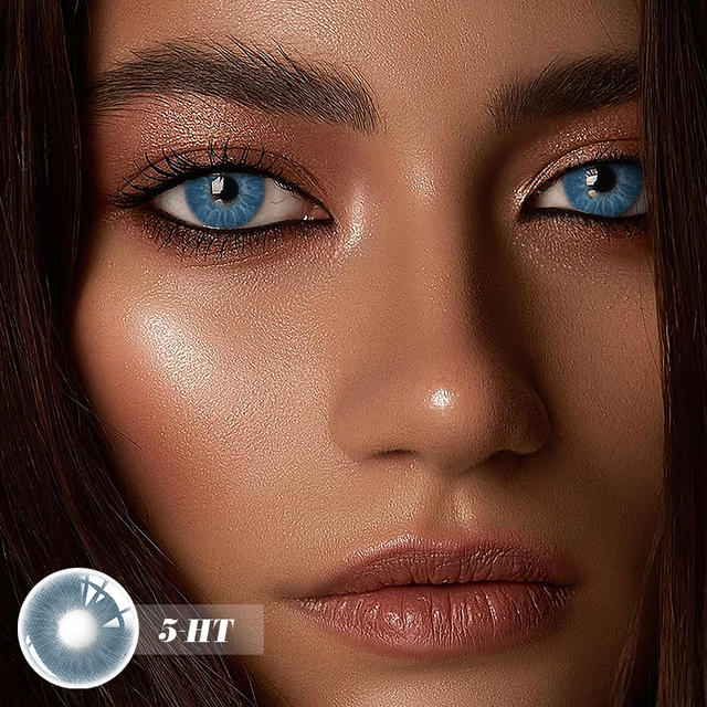 Bio-essence 2022 New 1 Pair Eye Color Contact Lenses Natural Brown Lenses Beauty Fashion Blue Green Green Eye Contact Lenses