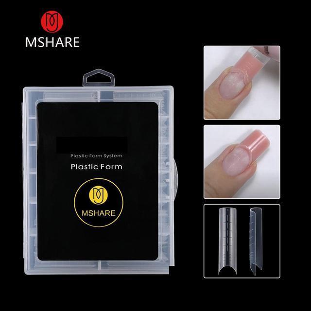 MSHARE Acrylic Gel Black 60ml Poly Builder Crystal Gel Nail Tips UV Builder Nail Extensions