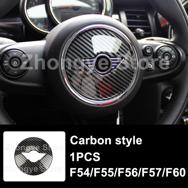 Modified Style Carbon Fiber Car Interior Stickers For Mini One Cooper S JCW Clubman F54 F55 F56 F57 F60 Countryman Accessories