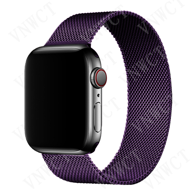 Magnetic Loop Strap for Apple Watch Band 44mm 40mm 45mm 41mm 42mm 38mm Stainless Steel Korea Bracelet iWatch serie 3 4 5 6 se 7