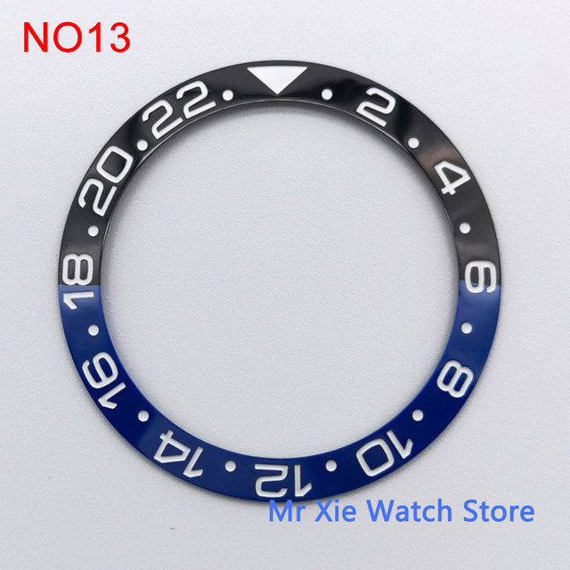 38mm watch strap high quality ceramic bezel insert for 40mm watch case accessories inner diameter 30.5mm