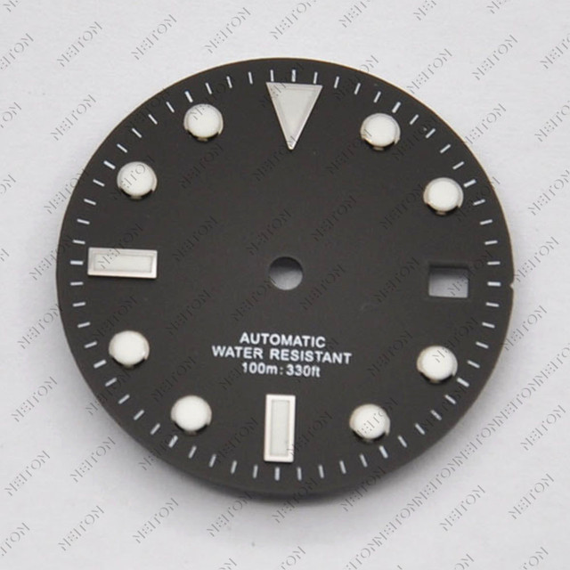 Niton 28.5mm Luminous Sterile Dial Watch Fit NH35 ETA 2824 2836 Miyota 8215 821A Mingzhu DG 2813 3804 Seagull 1612 Movement