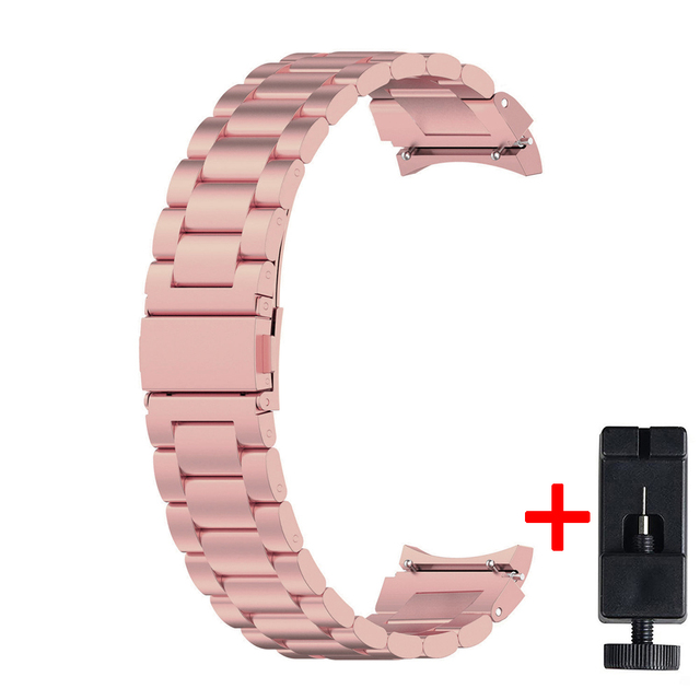 no gaps stainless steel band for samsung galaxy watch 4 classic 46mm 42mm strap matel correa galaxy watch 4 44mm 40mm bracelet