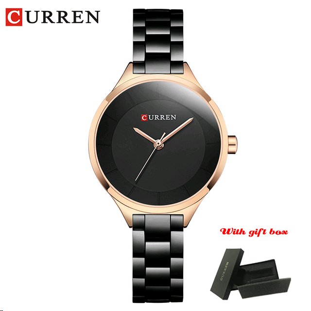 CURREN Fashion Creative Design Ladies Quartz Watch Woman Luxury Stainless Steel Women Watches Casual Female Clock