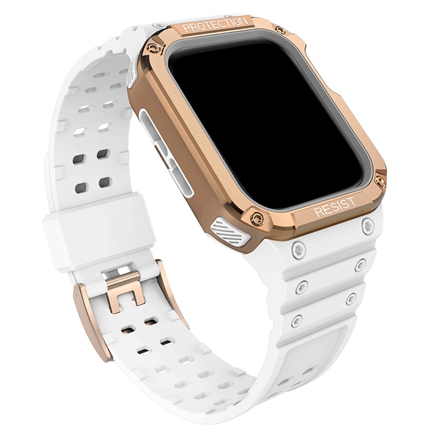 TPU Case + Strap For iWatch Series 7 6 SE 5 4 Watchband Protective For Apple Watch 38mm 42mm Sport Strap Bracelet Accessories