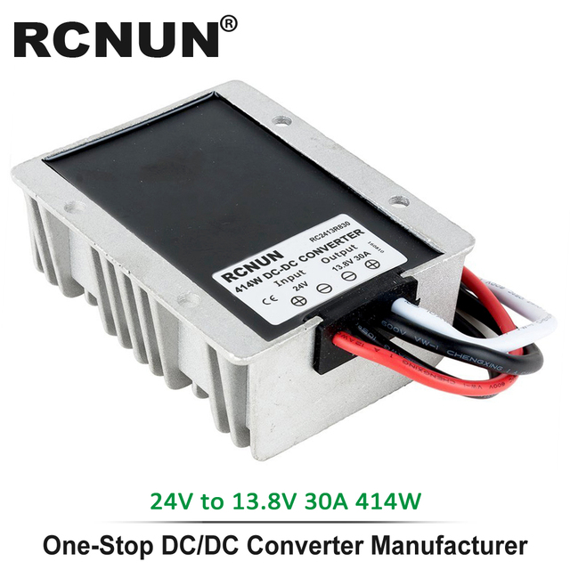 RCNUN - Voltage Converter, 24V to 12V, Voltage Converter, 24V to 13.8V 5A 8A 10A 15A 20A 30A 40 DC