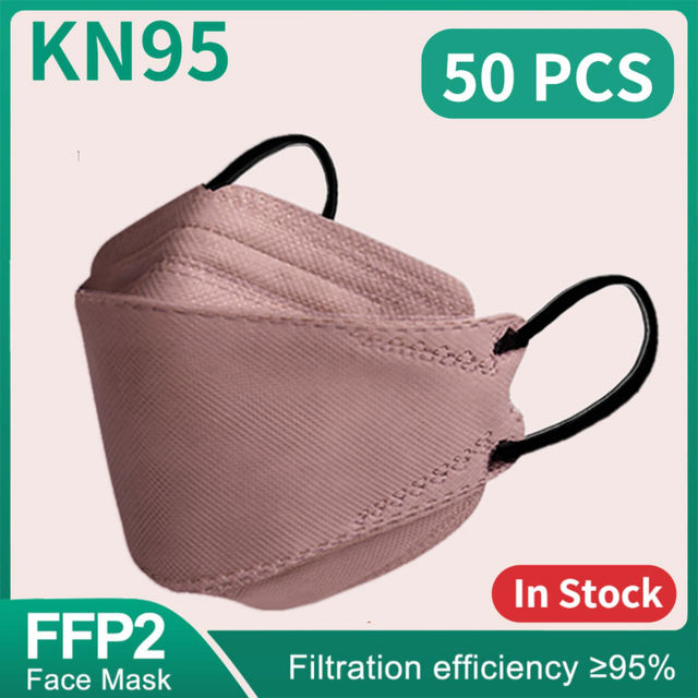 قناع السمك KN95 Mascarillas FPP2 الكبار Morandi ffp2fan 4 طبقة FFPP2 وافق أقنعة الوجه FFP2 تنفس غطاء للفم قناع FFP2