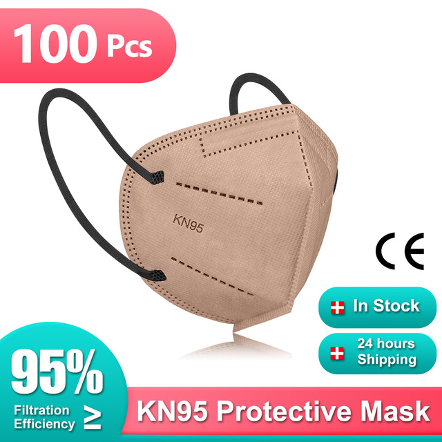 10-200pcs ffp2 masks black kn95 mascarillas fpp2 approved ffp2 multicolored morandi kn95 mask 5ply ffp2 protective mask kn95mask ffp2