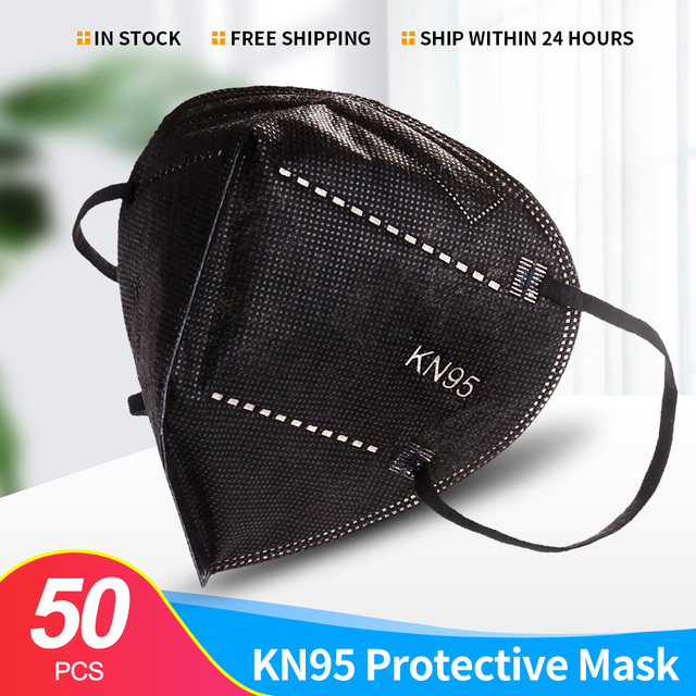 5 Layers Adult White KN95 Protective Face Mask Reusable Mascherine FFP2 Mascarillas FPP2 Masks ffp2masque CE Filter Fabric