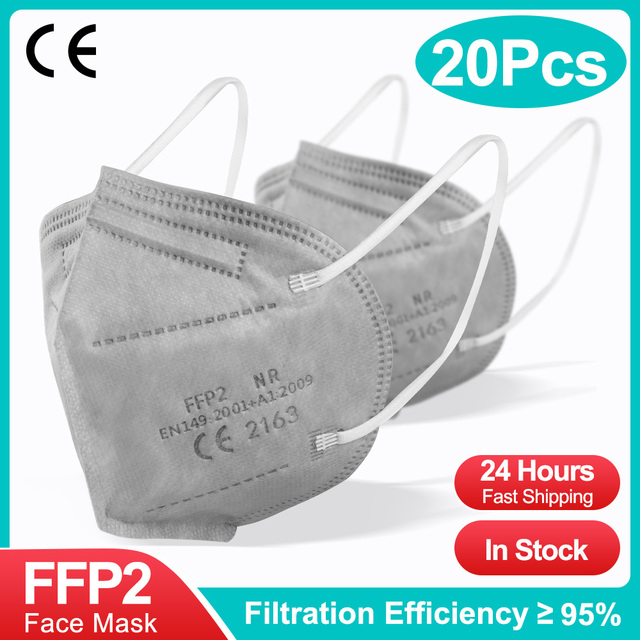 20-100pcs ffp2fan ce mascarillas ffp2reuse zable protective colors mouth mask kn95 masque ffpp2 mascarillas kn95 certificate