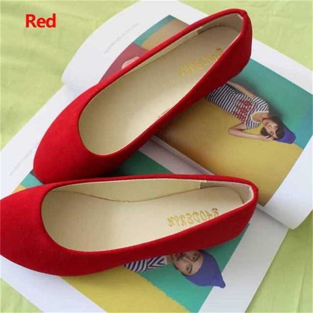 women flats slip on flat shoes candy color woman boat shoes black loafers faux suede ladies ballet flats for work flats