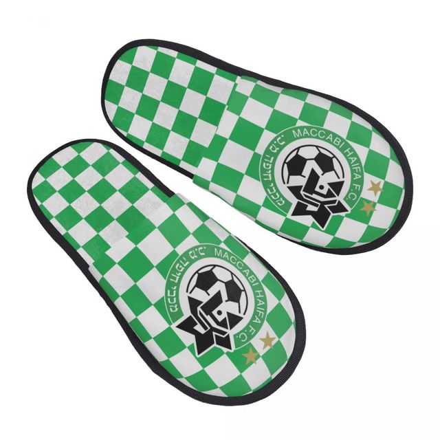 Maccabi Haifa Fc Women and Men Fluffy Slipper Soft Plush Warm Home Shoes Anti-slip Cozy Plush