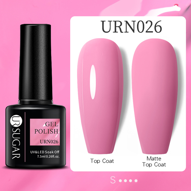 UR SUGAR 7.5ml Nude Pink Gel Nail Polish Soak Off UV LED Semi Permanent Gel Varnish All For Nails Art Design Manicure