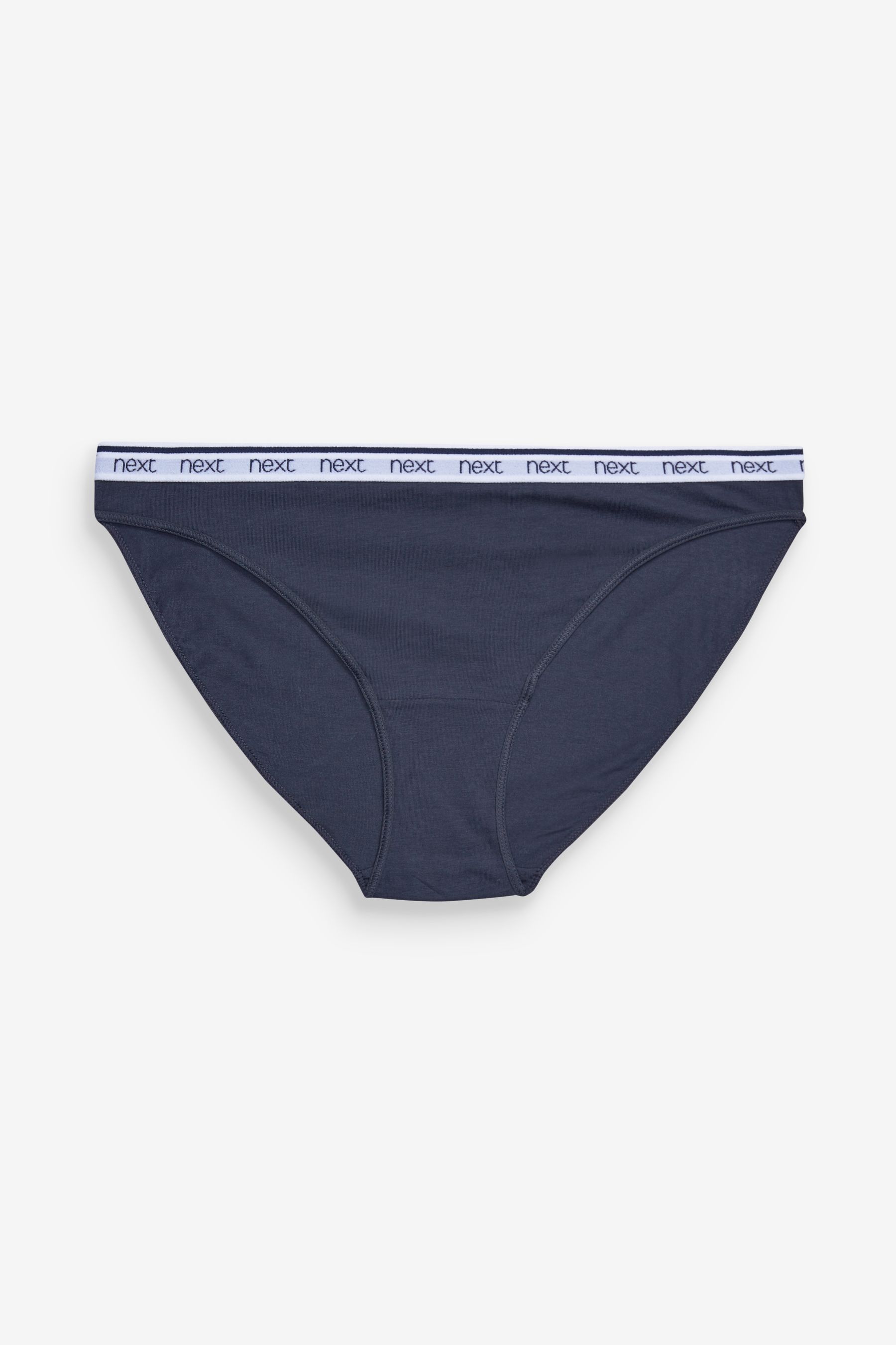 Cotton Rich Logo Knickers 4 Pack High Leg