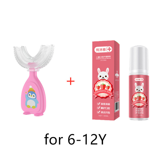 60ml Strawberry Orange Foaming Toothpaste Toothpaste Cleaning Teeth Whitening Toothpaste Dental Toothpaste Infant Toothbrush