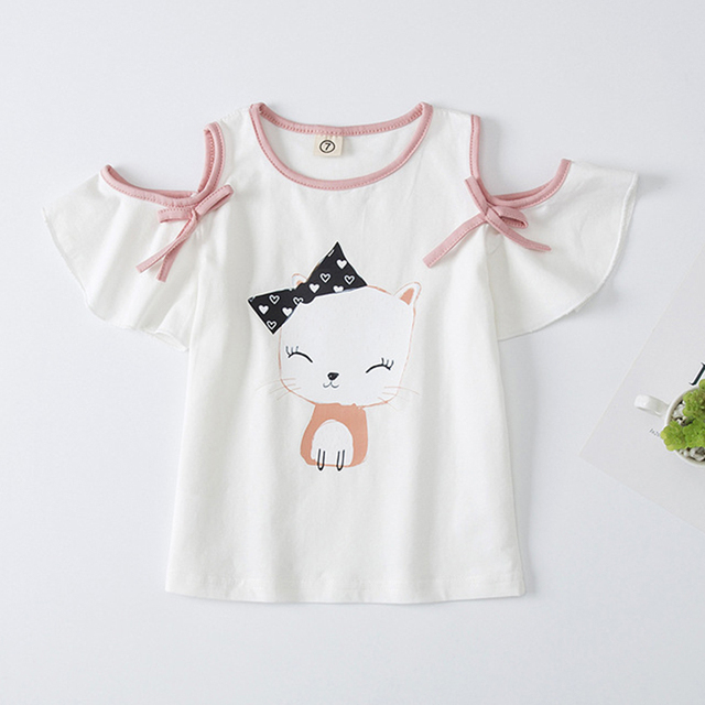 Kids Girl T-shirt Summer Baby Girls Cotton Tops Toddler T-shirt Children's Clothing Unicorn Clothes T-shirt Short Sleeve Clothes