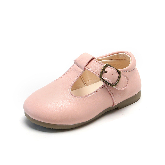 Girls Shiny Leather Bow Shoes Spring Autumn Solid Color Kids Princess Shoes Dance First Step Shoes SMG104