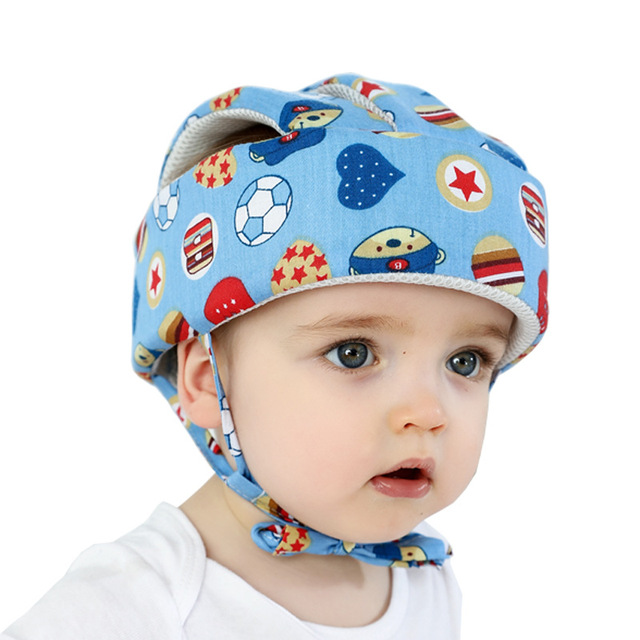 Baby Safety Helmet Head Protection Cotton Infant Baby Anti-Fall Hat for Crawling Baby Helmet Children Learn to Walk Crash Hat