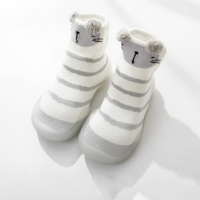 Baby shoes first baby shoes infant first walkers baby girl boy kids soft rubber sole baby shoes knit anti-slip socks