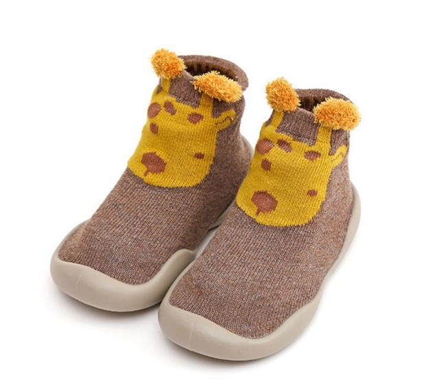 Unisex Baby Shoes First Shoes Baby Walkers Toddler First Walker Baby Girl Kids Soft Rubber Sole Baby Shoes Knit Socks Anti-slip